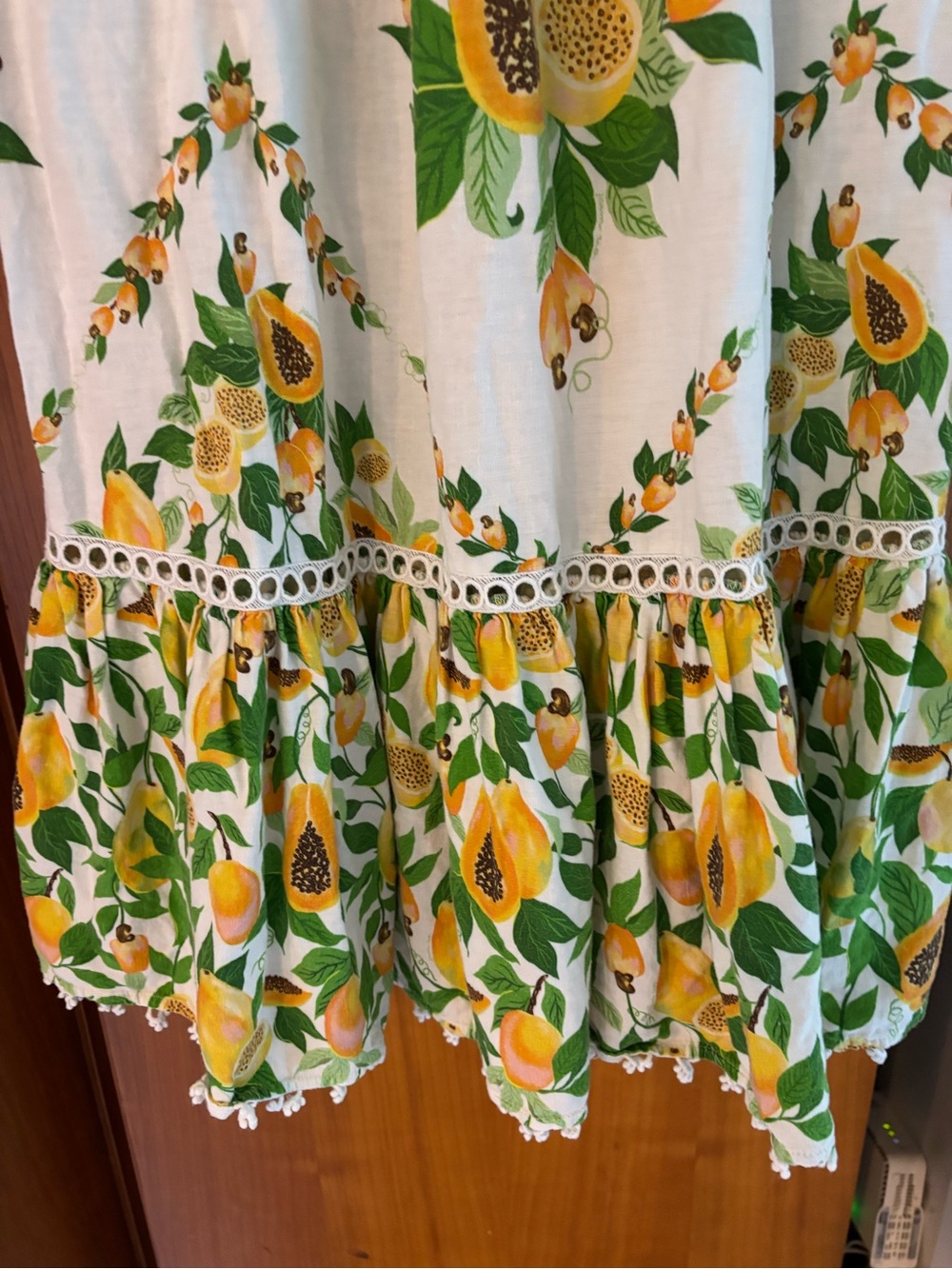 Farm Rio Papaya Salad Scarf Maxi dress - Picture 8 of 16